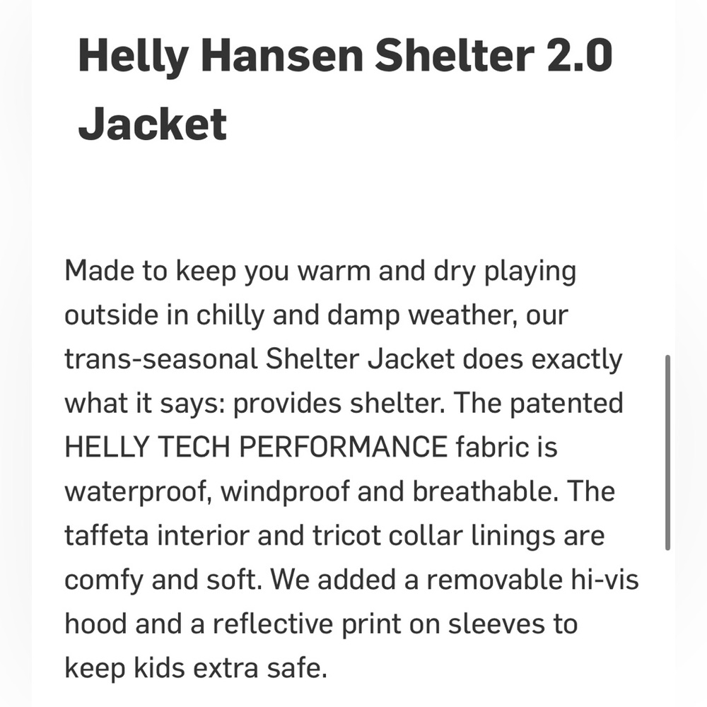 Helly Hansen | GUC - Girls Shelter 2.0 Jacket - Rain/wind proof - Size 4 - Picture 8 of 8